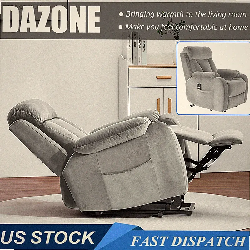 Electric Recliner Chair Power Lift Chair Single Sofa for Elderly +Remote Control