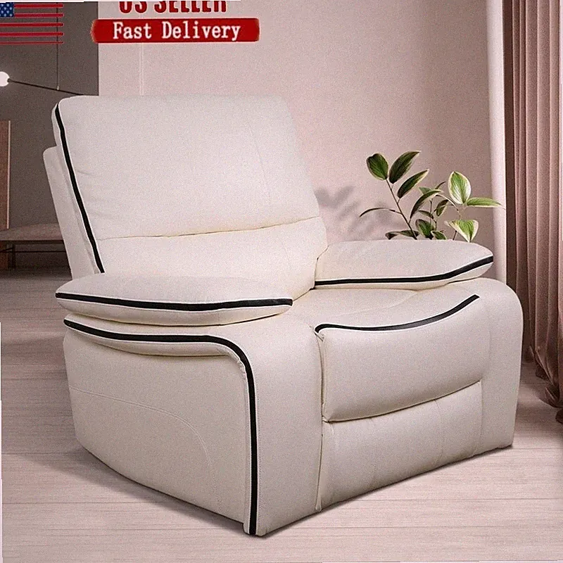 Manual Leather Recliner Chair Reclining Sofa Chair for Living Room Office NEW