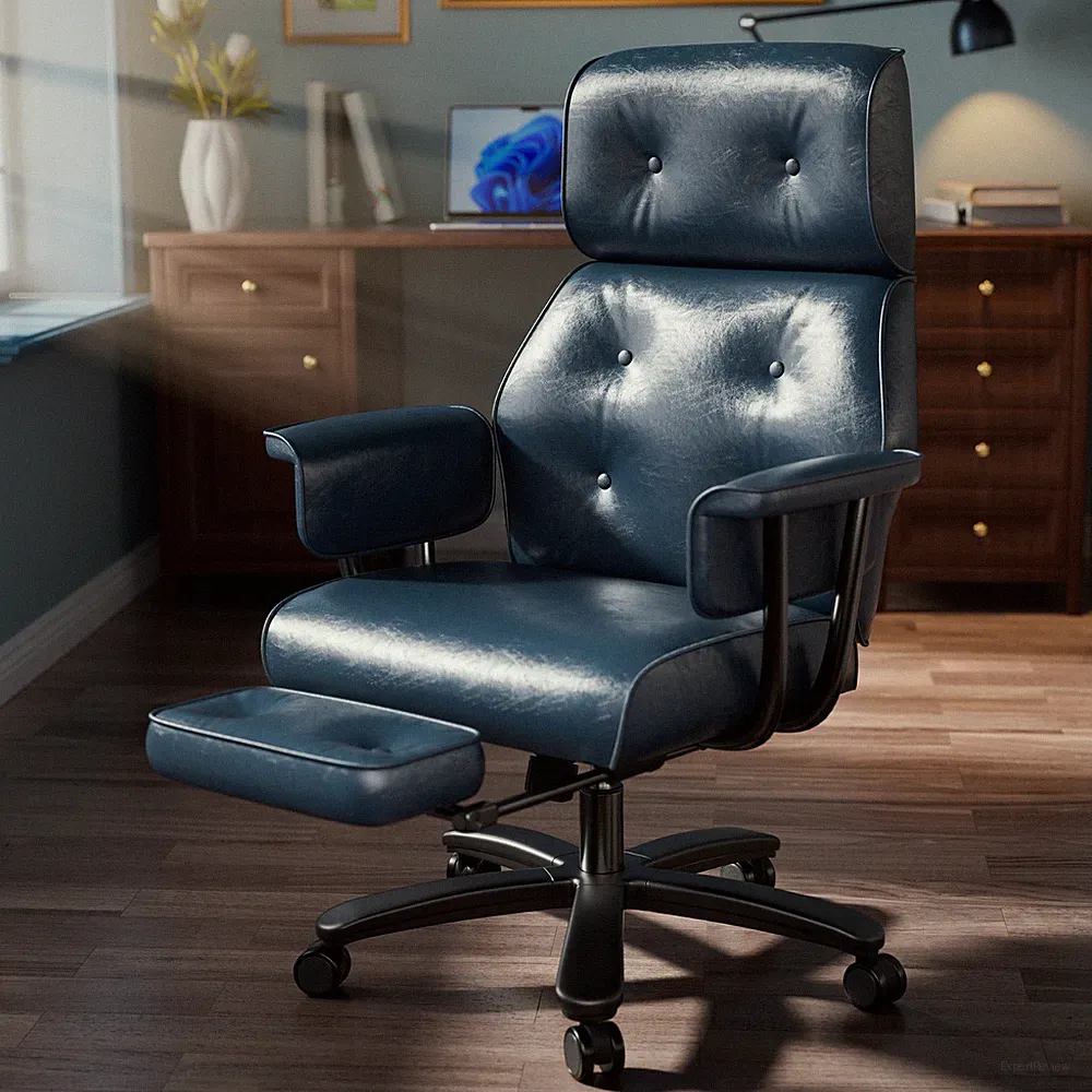 Office Chair for Heavy People Reclining Executive Chair with Footrest 400lbs