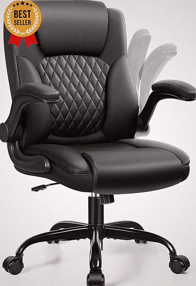 PU Leather Office Desk Chair Ergonomic Swivel Rolling Computer Gaming Small