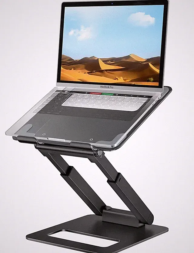 tounee Laptop Stand for Desk Adjustable Height, Telescopic Computer Stand